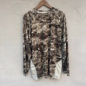 Mossy Oak Long Sleeve Performance Tech Tee Size Large